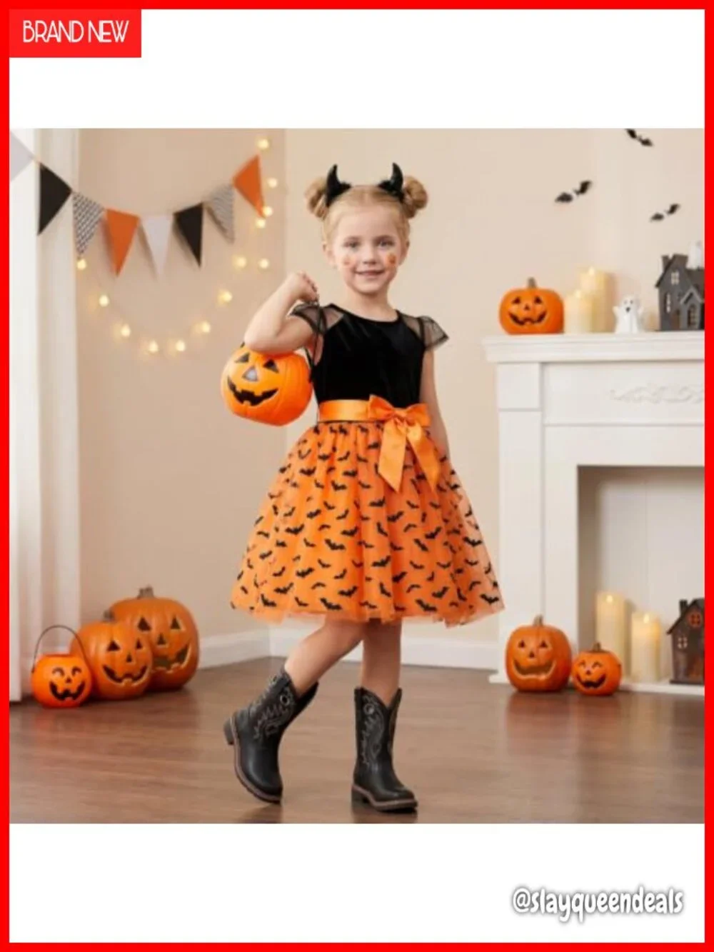 Kids Western Cowboy Boots with Synthetic Leather & Pull Tabs